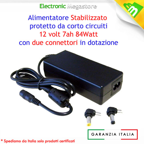 Alimentatore 12v 0a - dc, 84w